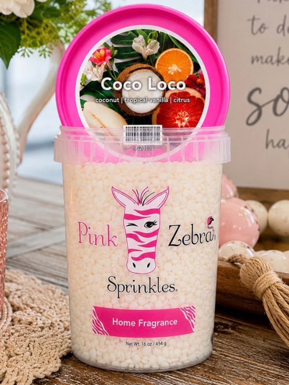 Pink Zebra Coco Loco Soy Wax Melts 3.75 oz Bag
